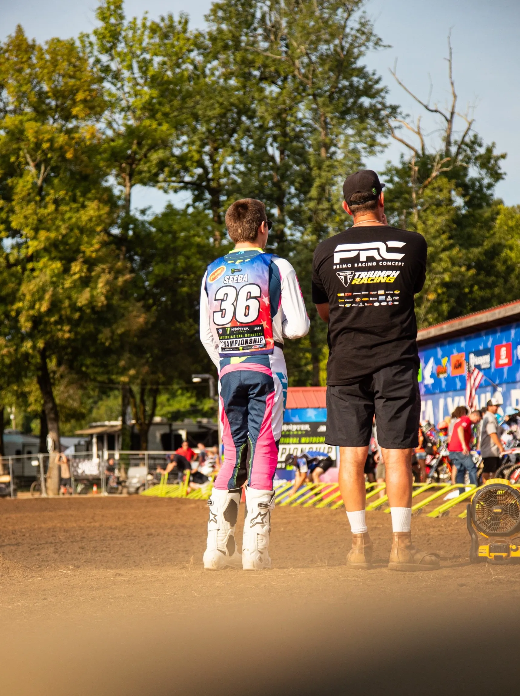 Ries Seeba (#36) and Jon Primo at Loretta Lynn's